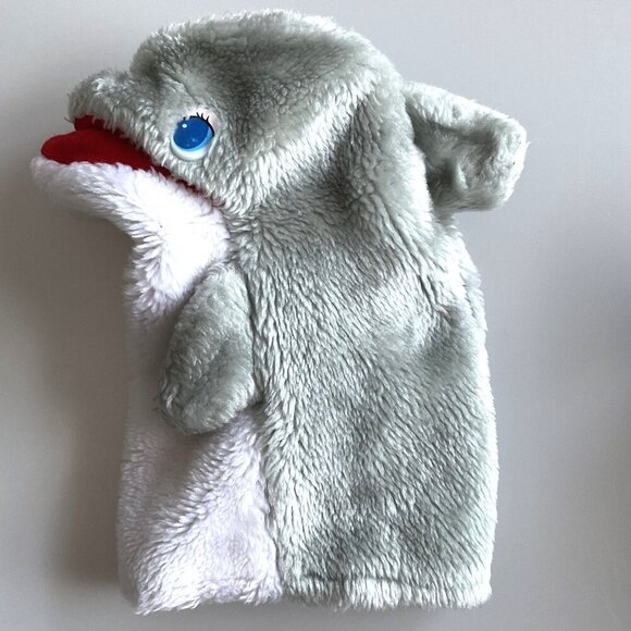 SEA WORLD DOLPHIN HAND PUPPET TOY VINTAGE 90’S MOUTH SQUEAKER - Picture 2 of 10